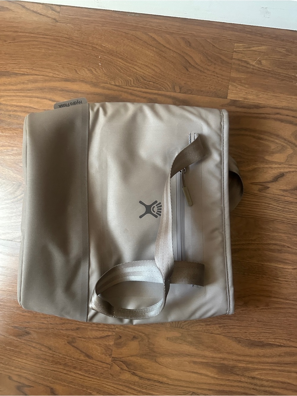 Hydro Flask Tan Duffel Tote with Front Zip Pocket